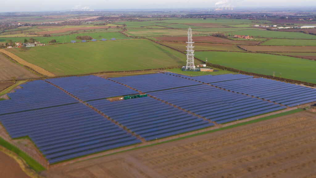 Aerial view of A Sun & Soil farm site